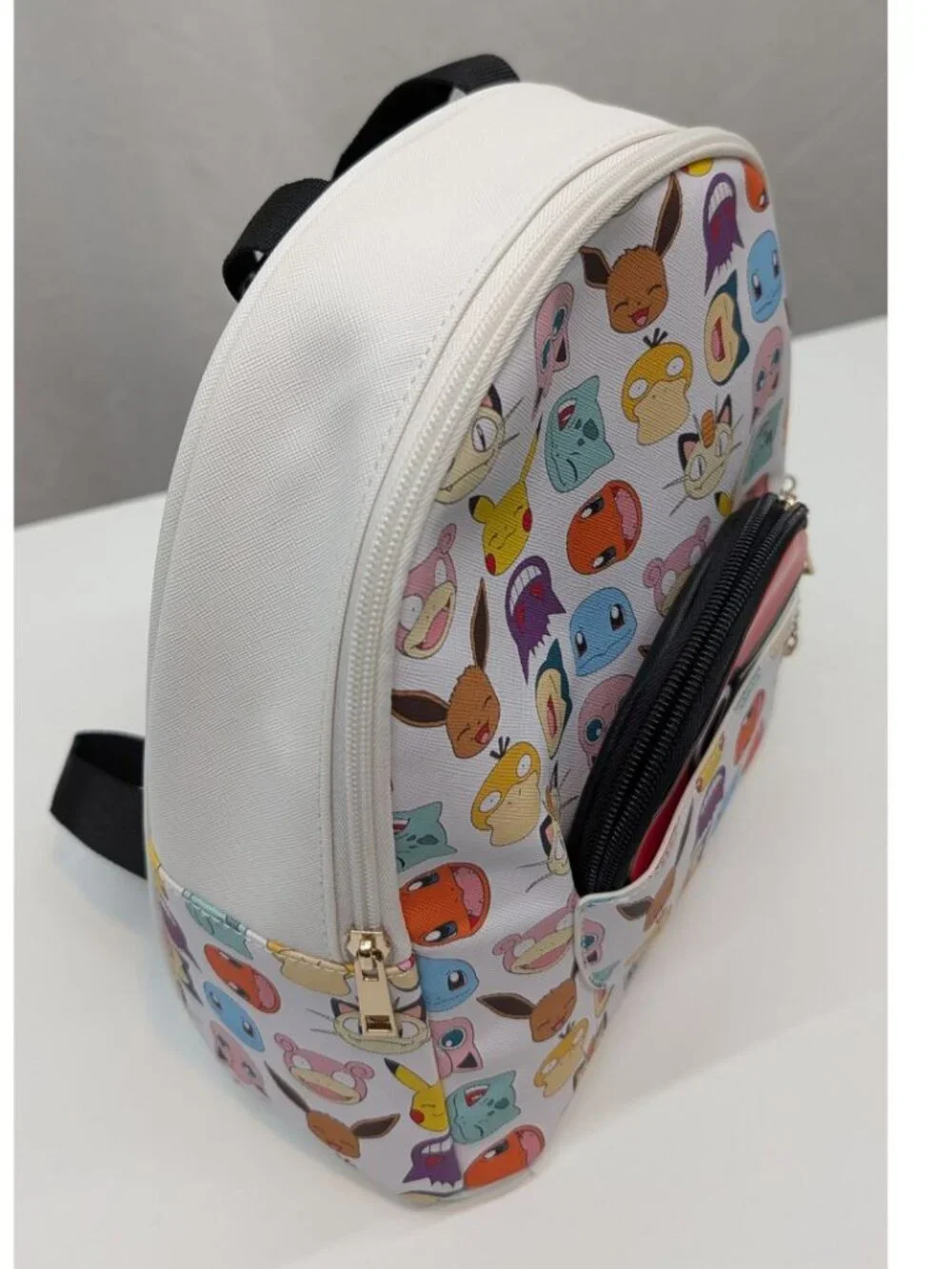 Pokemon Character Mini Backpack Purse w/ Pokeball Coin Purse White EUC - Picture 3 of 12